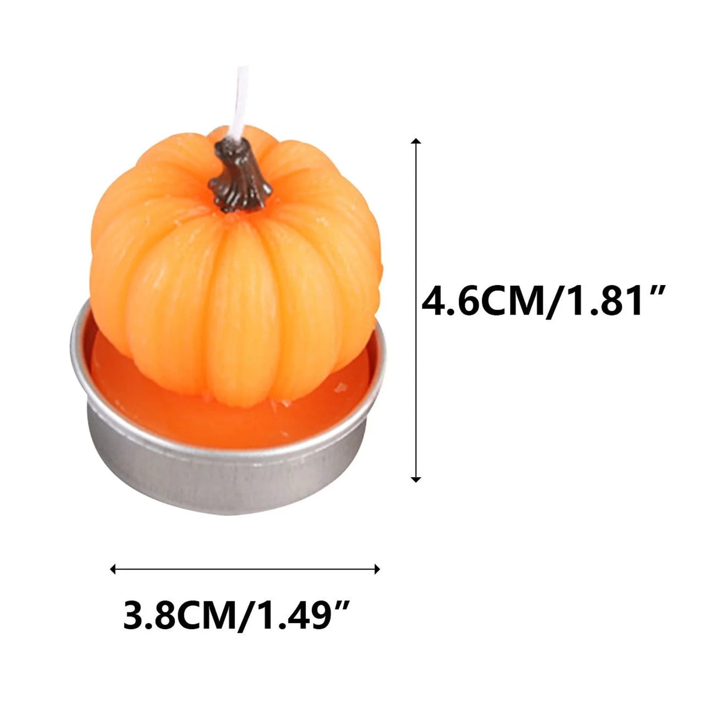 6PCS Pumpkin Shaped Scented Candles - Perfect Fall & Halloween Decor for Home and Parties!