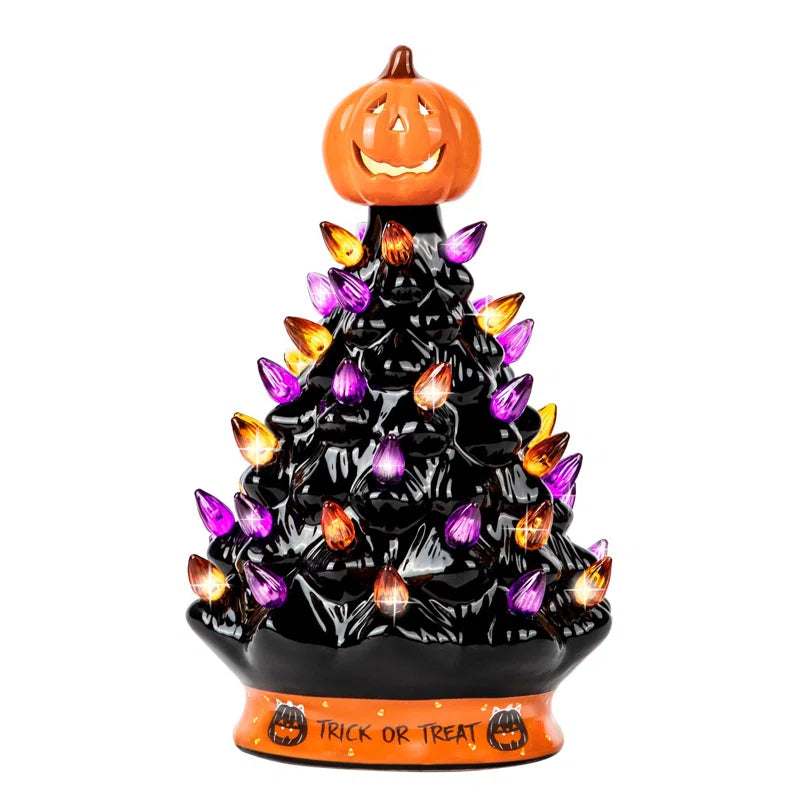 Halloween Decorations Ceramic Tree