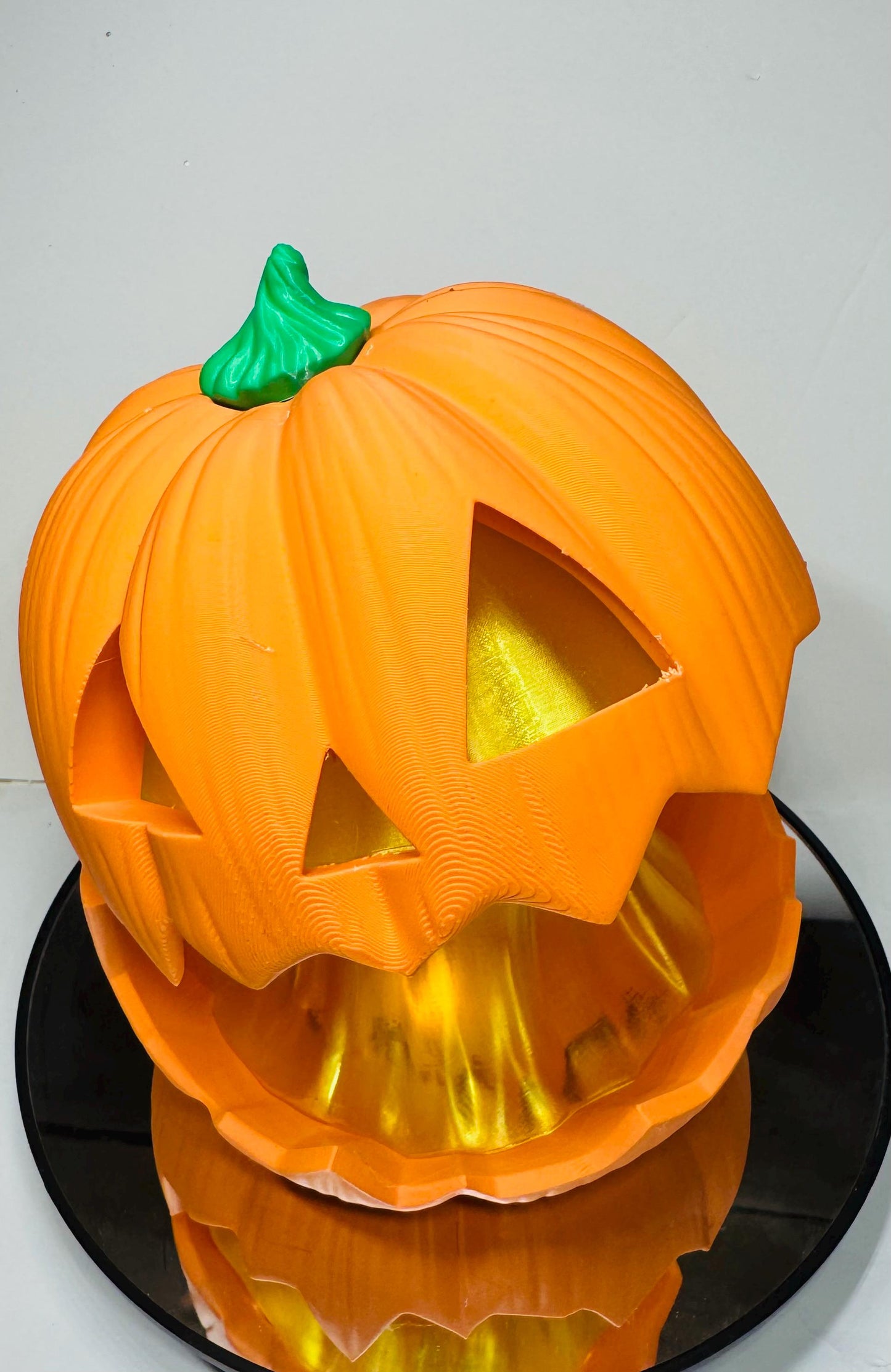 LED Halloween Jack-O’-Lantern Light up Pumpkin Large Size with 8’ Cord and LED Candle Decoration Free Shipping! Plug and Play Ready!