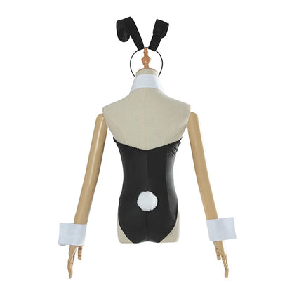 Sexy Bunny Girl Cosplay Bodysuit Sakurajima Mai Bunny Girl Senpai Cosplay Costume Jumpsuit Faux Leather Woman Rabbit Costumes