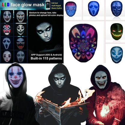 LED Mask with Gesture Sensor