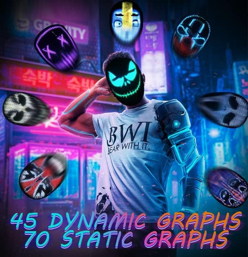 LED Mask with Gesture Sensor