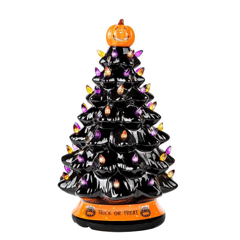 Halloween Decorations Ceramic Tree