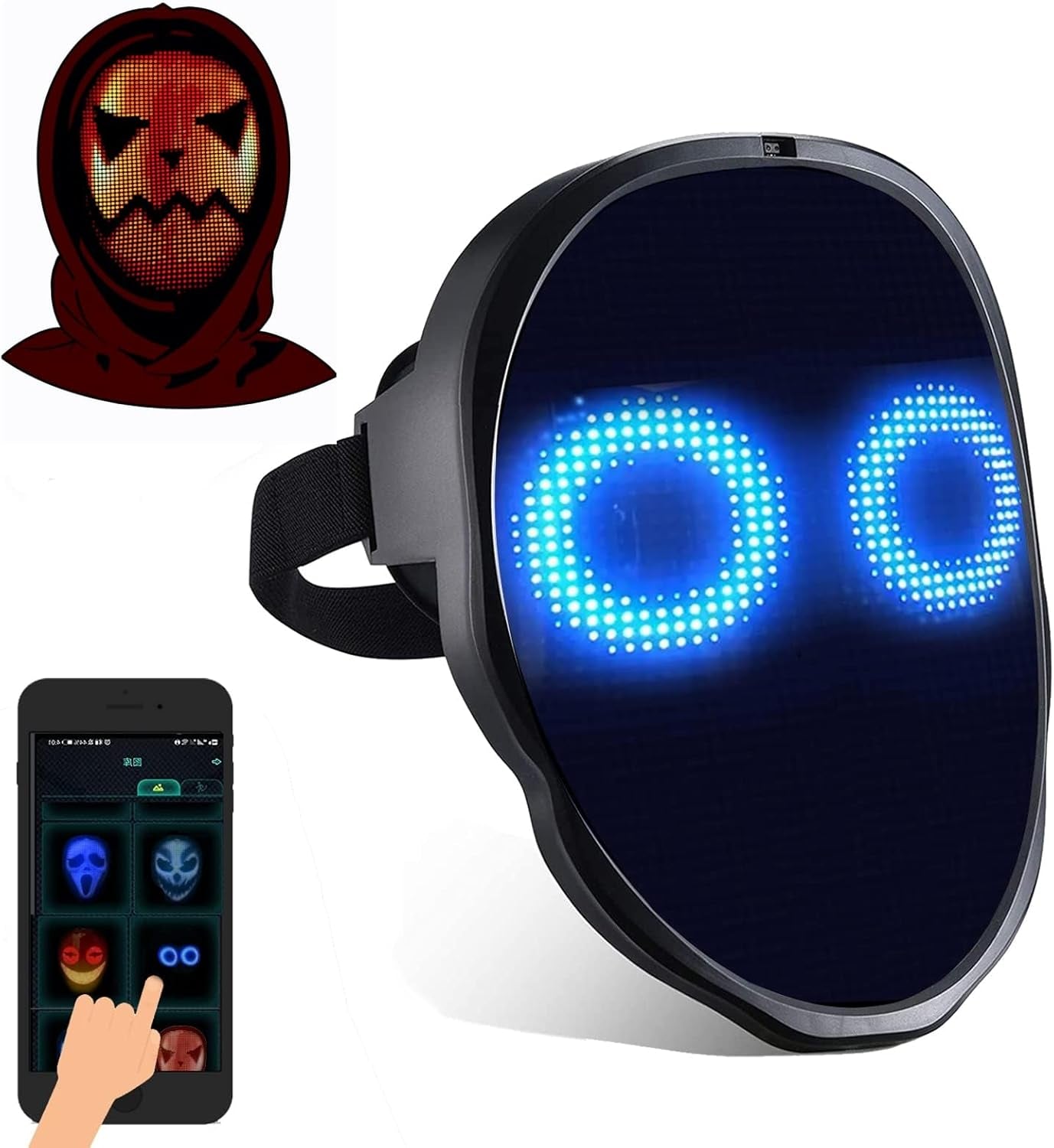 LED Mask with Gesture Sensor