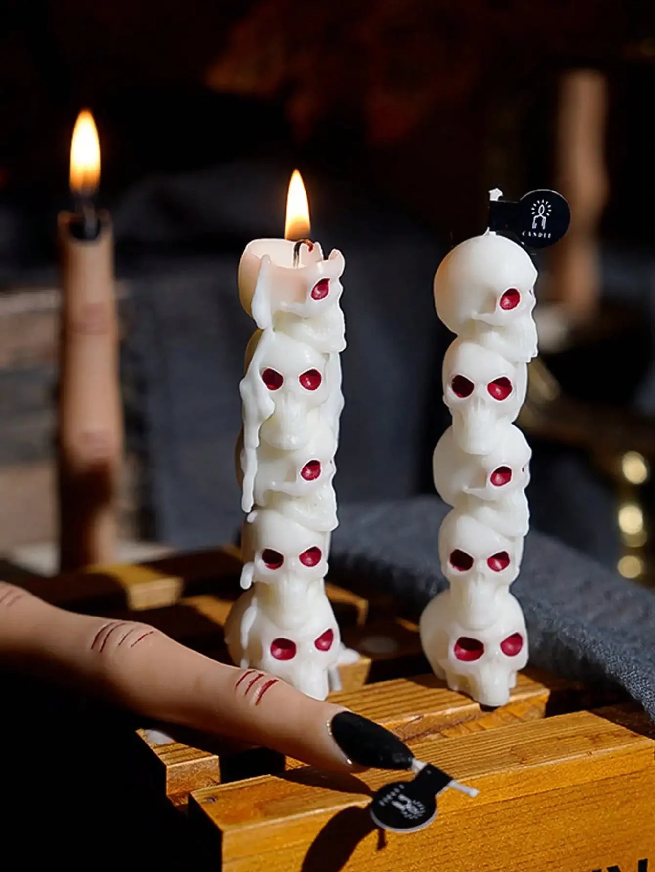 2025Halloween Scented Candle-Spooky Finger/Pumpkin/Skull Design,Festive Party Decor,Gift & Photo Prop,Must-Have Holiday Supplies