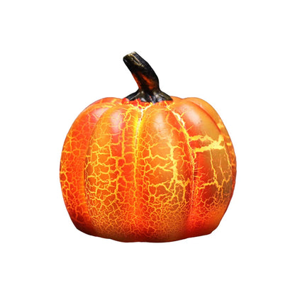 LED Halloween Pumpkin Lantern Resin Pumpkin Lamp Multiple Shapes Halloween Dress up Props Pumpkin Lantern Resin Pumpkin Lamp