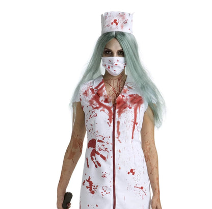 Zombie Nurse Halloween Costume for Women - Small White Spooky Outfit
